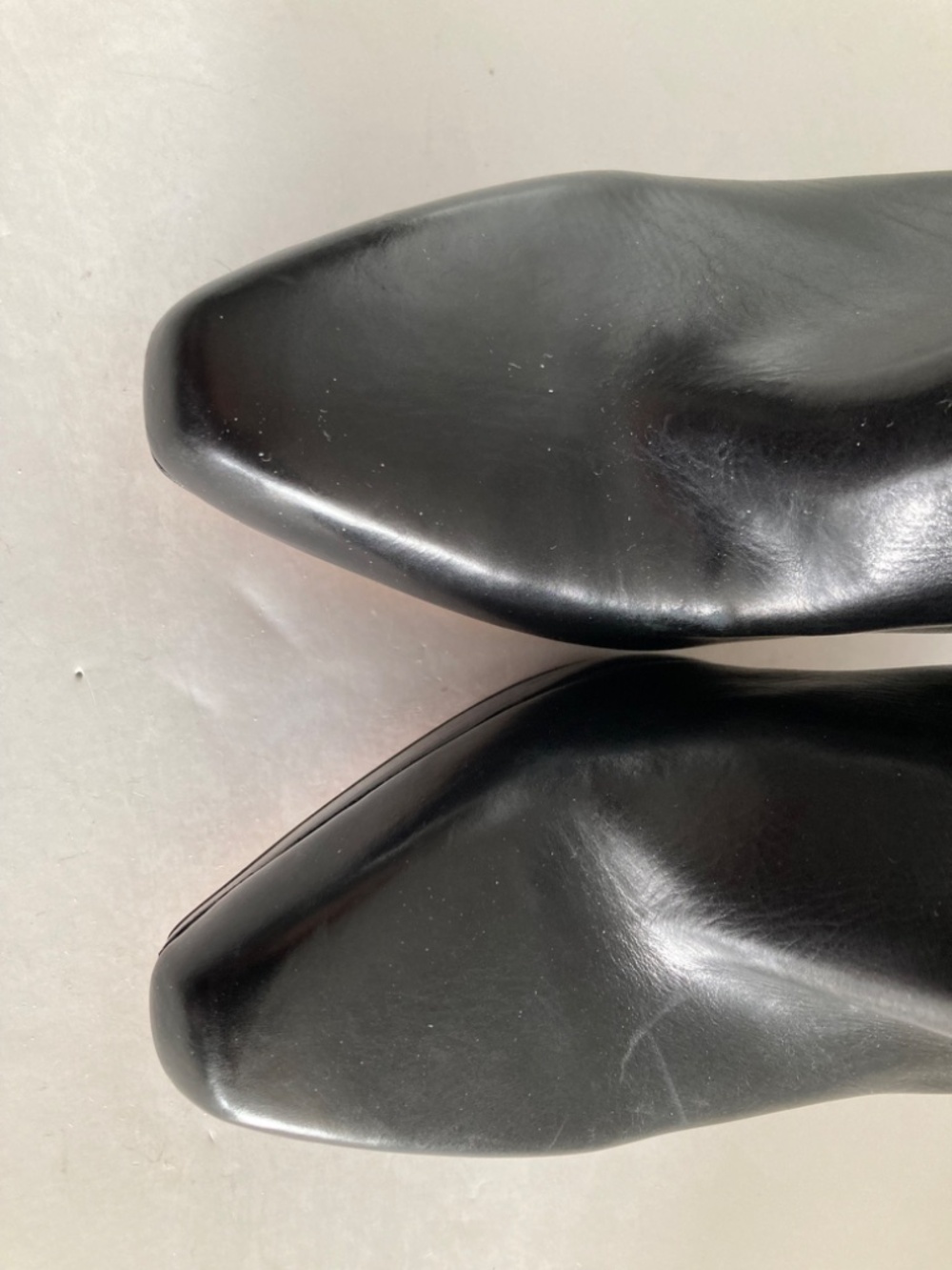 Via Spiga Platform Stiletto Heel Ankle Booties Black Leather Side Zip Women 9M - Picture 5 of 16
